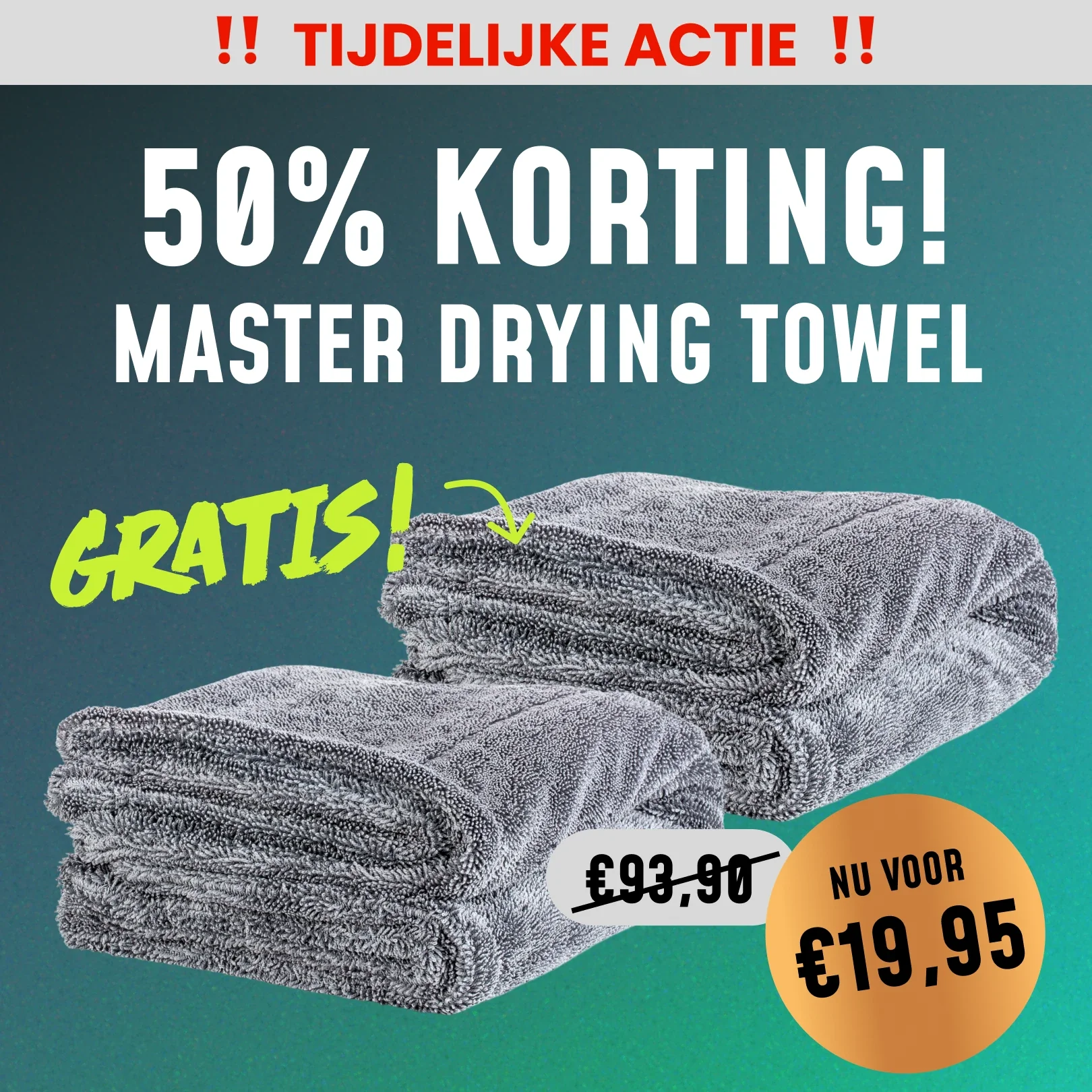 1+1 GRATIS Master Drying Towel 1200 GSM - Image 4
